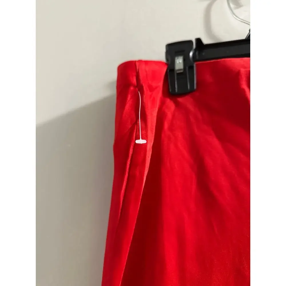 Anthropologie The Tilda Maxi Slip‎ Skirt in Red size XXS - Picture 7 of 8